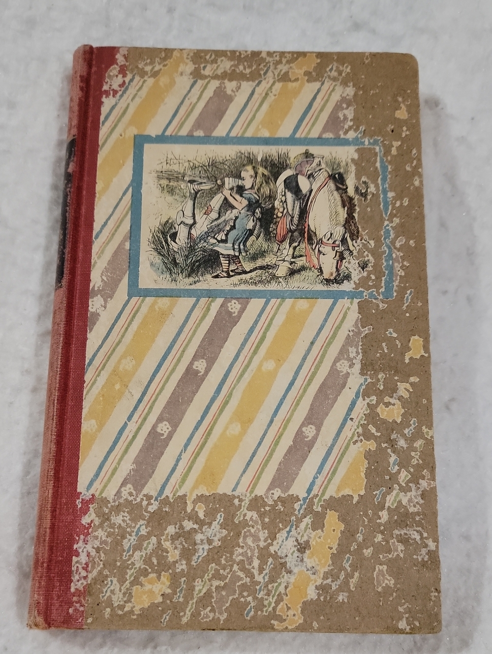 Vintage "Through The Looking Glass" by Lewis Carroll- Hardcover